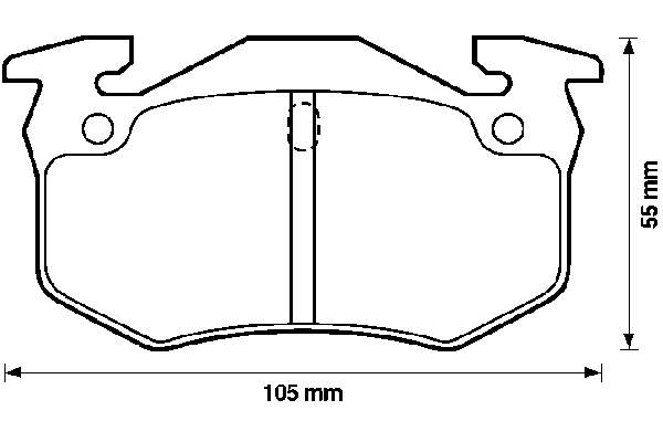 Задние тормозные колодки 571744B Jurid/Bendix