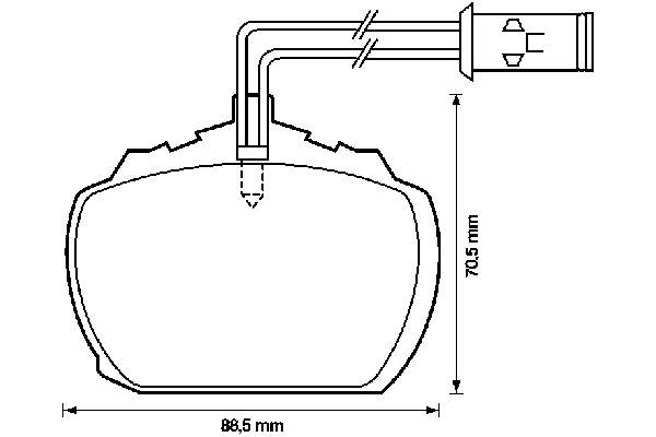 Sapatas do freio dianteiras de disco BPA005810 Open Parts