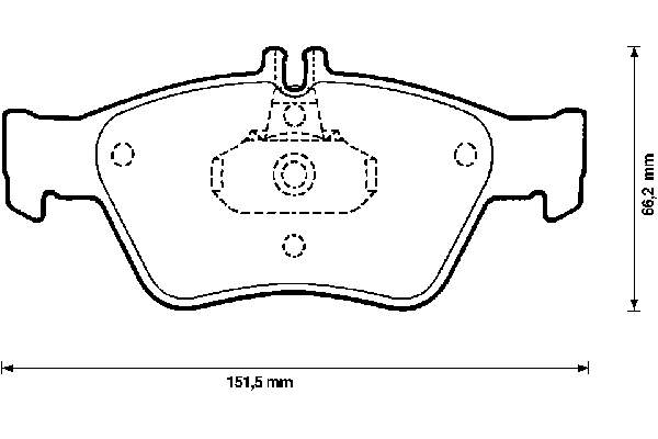 Передние тормозные колодки 571877B Jurid/Bendix