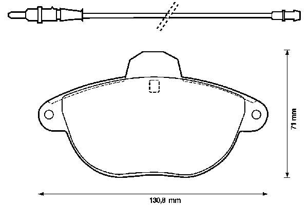 Передние тормозные колодки 571903B Jurid/Bendix