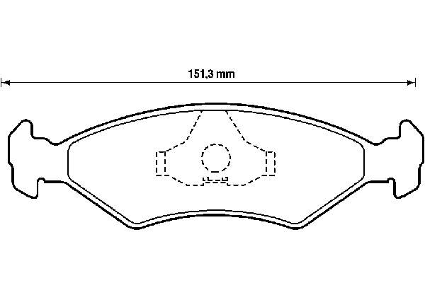 Передние тормозные колодки 571914B Jurid/Bendix