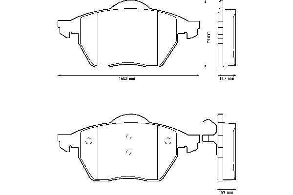 Тормозные колодки Jurid/Bendix 571935B