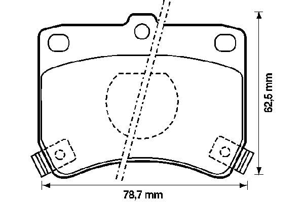 Передние тормозные колодки 572100B Jurid/Bendix