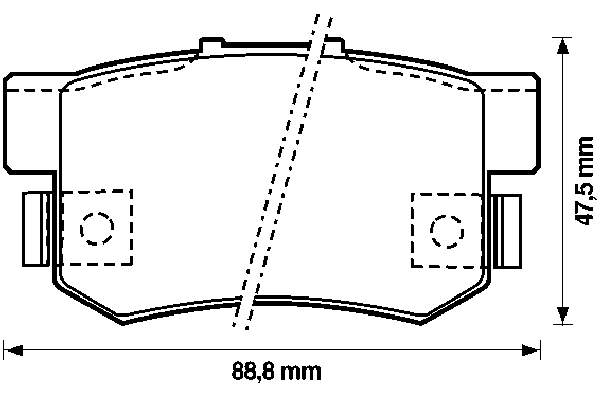 Задние дисковые колодки Jurid/Bendix 572138B