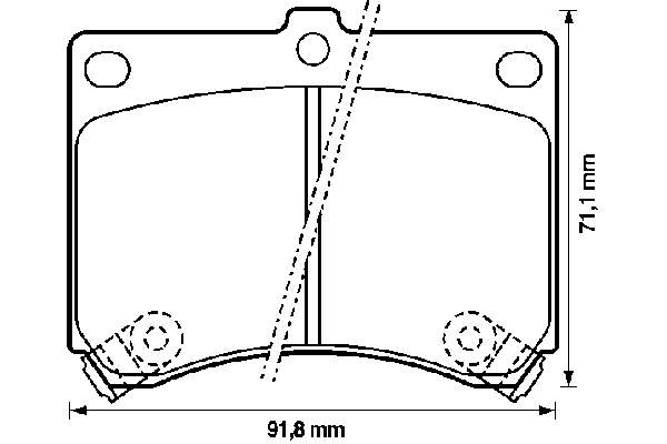 Тормозные колодки Jurid/Bendix 572146B