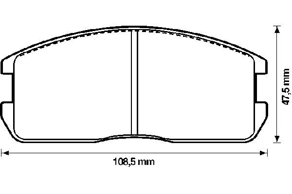 Передние тормозные колодки 572209B Jurid/Bendix