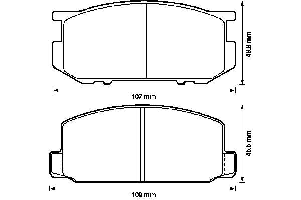 Передние тормозные колодки 572214B Jurid/Bendix