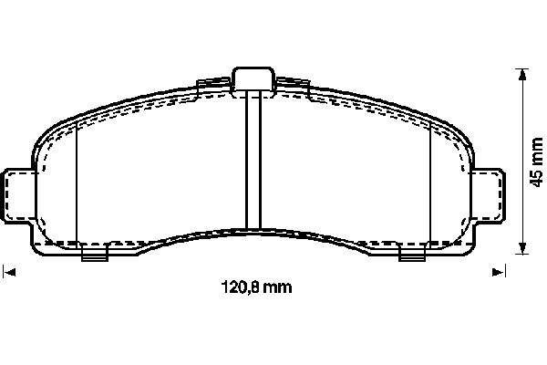 Передние тормозные колодки 572257B Jurid/Bendix