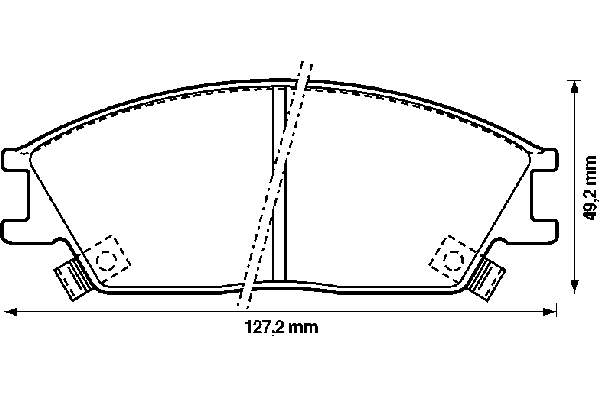 Тормозные колодки Jurid/Bendix 572269B