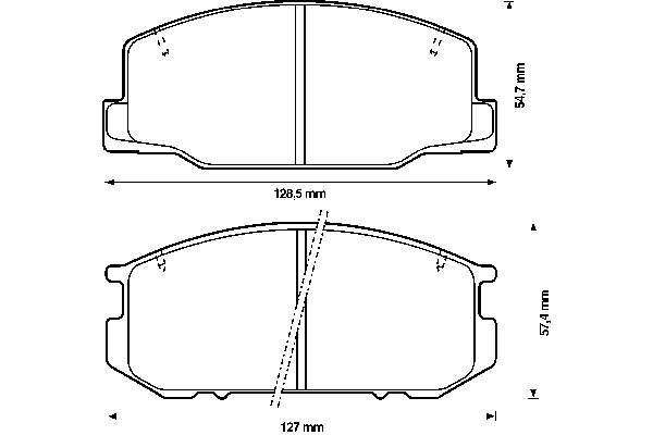 Передние тормозные колодки 572305B Jurid/Bendix