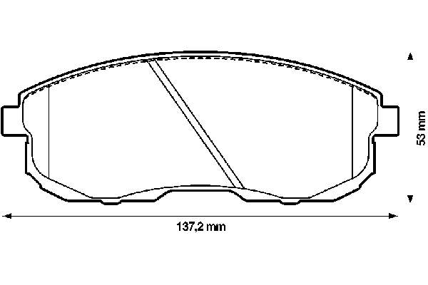 Передние тормозные колодки 572345B Jurid/Bendix