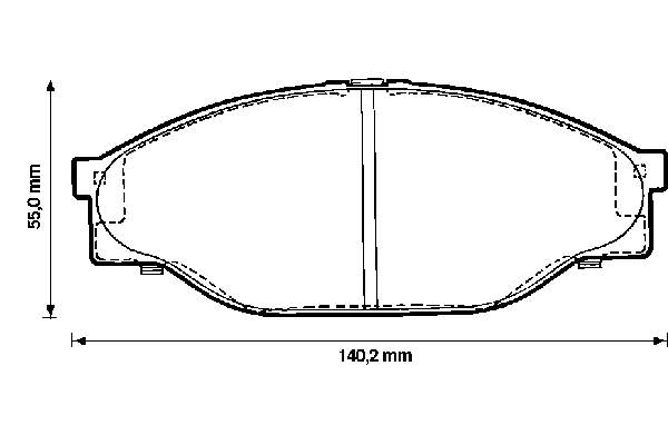 Передние тормозные колодки 572378B Jurid/Bendix