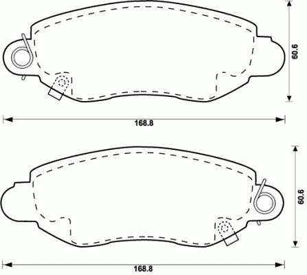 Передние тормозные колодки 573015B Jurid/Bendix