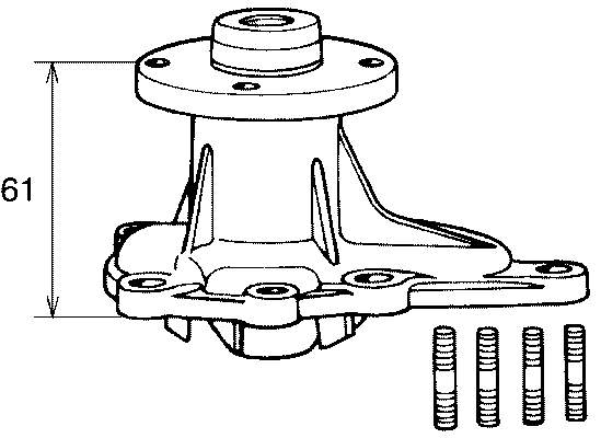 VKPC92203 SKF bomba de água (bomba de esfriamento)