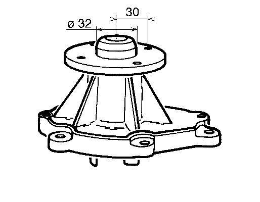 VKPC92802 SKF bomba de água (bomba de esfriamento)