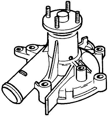 Bomba de água (bomba) de esfriamento Mitsubishi MD997615 preço, a partir de 34,47 USD