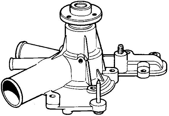 60533509 Fiat/Alfa/Lancia bomba de água (bomba de esfriamento)