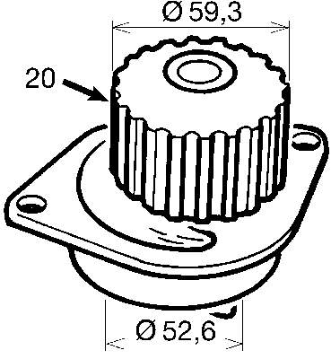 VKPC83428 SKF bomba de água (bomba de esfriamento)