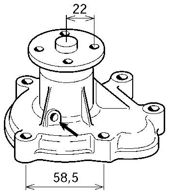 VKPC85620 SKF bomba de água (bomba de esfriamento)