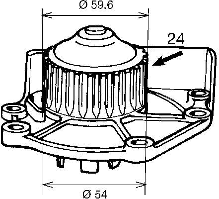 VKPC87400 SKF bomba de água (bomba de esfriamento)