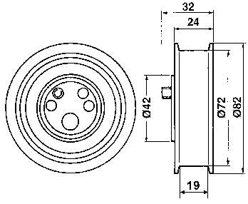 VKM11001 SKF rolo de reguladora de tensão da correia do mecanismo de distribuição de gás