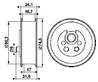 VKM11003 SKF rolo de reguladora de tensão da correia do mecanismo de distribuição de gás