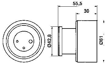 VKM12153 SKF rolo de reguladora de tensão da correia do mecanismo de distribuição de gás
