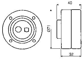 VKM13300 SKF rolo de reguladora de tensão da correia do mecanismo de distribuição de gás