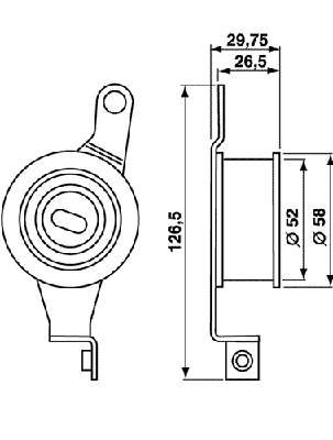 VKM14100 SKF rolo de reguladora de tensão da correia do mecanismo de distribuição de gás