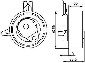 VKM15402 SKF rolo de reguladora de tensão da correia do mecanismo de distribuição de gás