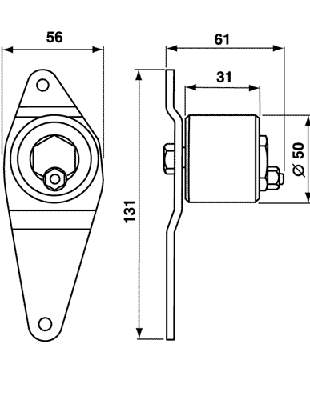 Ролик ГРМ VKM16100 SKF