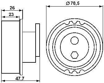 Ролик ГРМ VKM18001 SKF