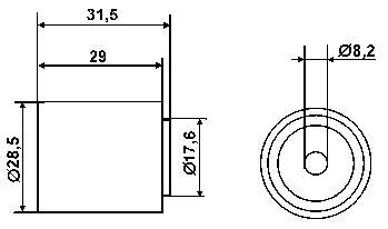 Rolo parasita da correia do mecanismo de distribuição de gás Volkswagen Passat 3A5, 351, 315