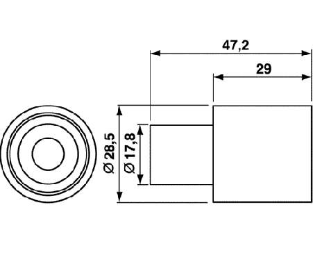 Купить VKM21131 SKF Ведуший ролик ГРМ