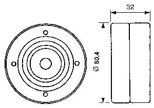 VKM26501 SKF rolo parasita da correia do mecanismo de distribuição de gás