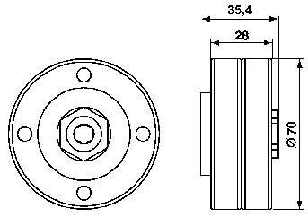 VKM36006 SKF rolo de reguladora de tensão da correia de transmissão