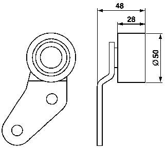 Натяжной ролик GKN-Spidan 66509 цена, от 34.66 USD