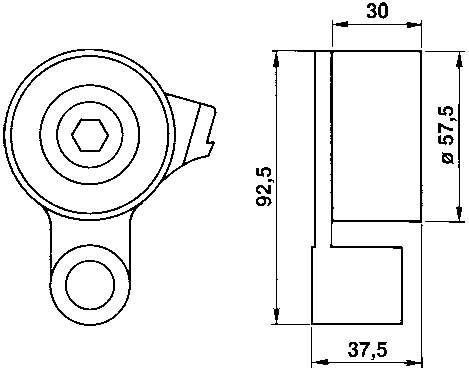 VKM 71006 SKF rolo de reguladora de tensão da correia do mecanismo de distribuição de gás