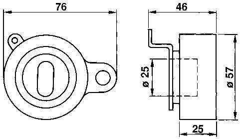 VKM71007 SKF rolo de reguladora de tensão da correia do mecanismo de distribuição de gás