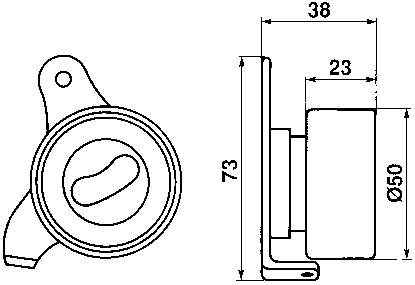 Ролик ГРМ VKM71200 SKF