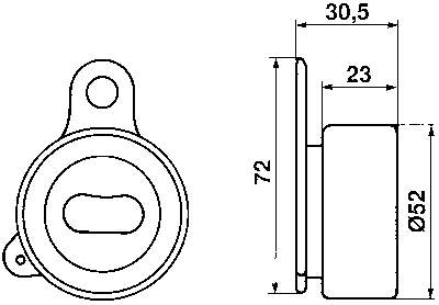 VKM71202 SKF rolo de reguladora de tensão da correia do mecanismo de distribuição de gás