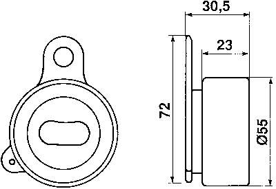 VKM 71401 SKF rolo de reguladora de tensão da correia do mecanismo de distribuição de gás