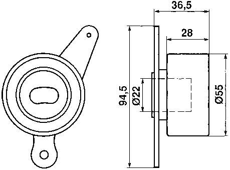 VKM73200 SKF rolo de reguladora de tensão da correia do mecanismo de distribuição de gás