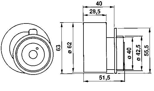 VKM 74002 SKF rolo de reguladora de tensão da correia do mecanismo de distribuição de gás