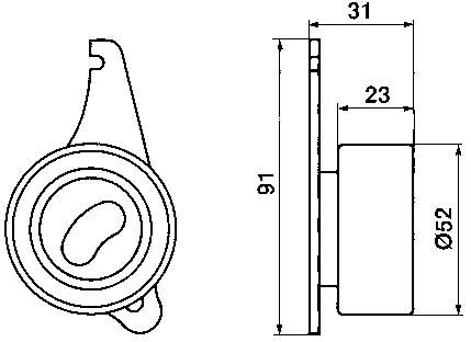 Ролик ГРМ VKM74501 SKF