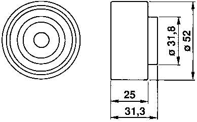 Паразитный ролик ГРМ VKM84201 SKF