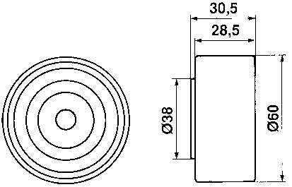 VKM 84600 SKF rolo parasita da correia de transmissão