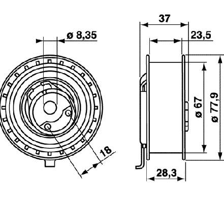 VKM11105 SKF rolo de reguladora de tensão da correia do mecanismo de distribuição de gás