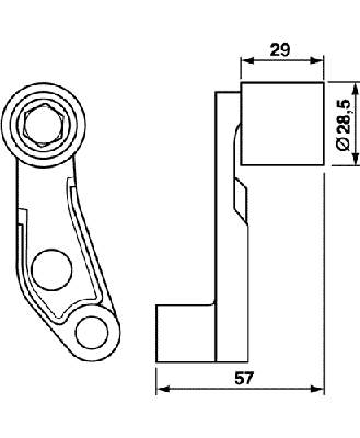 Паразитный ролик ГРМ VKM21121 SKF