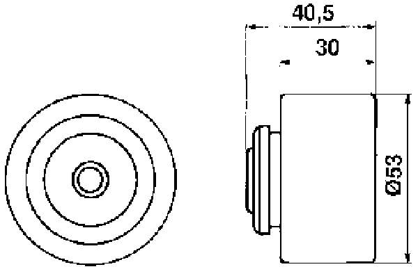 Паразитный ролик ГРМ VKM26400 SKF